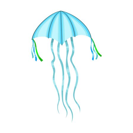 Kite vector icon.Cartoon vector icon isolated on white background kite .のイラスト素材