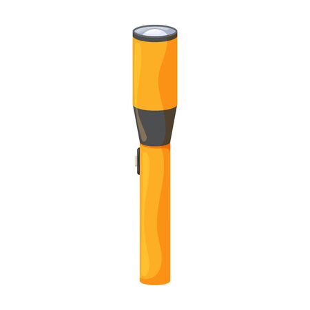 Flashlight vector icon.Cartoon vector icon isolated on white background flashlight .のイラスト素材