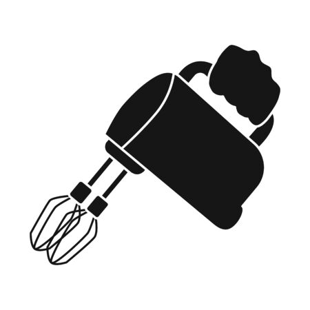 Vector design of mixer and whisk icon. Set of mixer and kitchen stock symbol for web.のイラスト素材