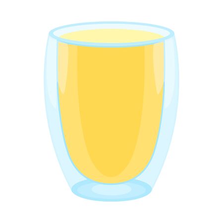 Vector design of juice and glass symbol. Graphic of juice and sugar stock vector illustration.のイラスト素材