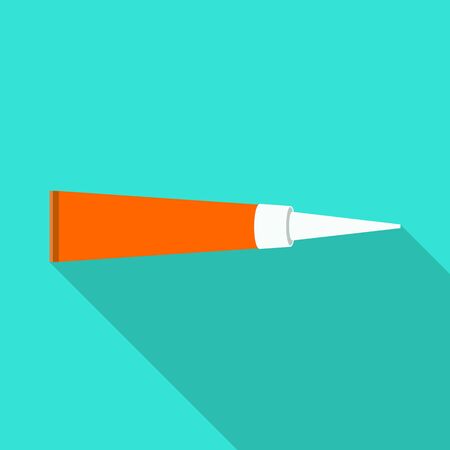 Vector design of tube and chemical sign. Web element of tube and super stock vector illustration.のイラスト素材