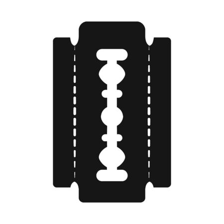 Vector design of blade and razor symbol. Collection of blade and edge stock vector illustration.のイラスト素材