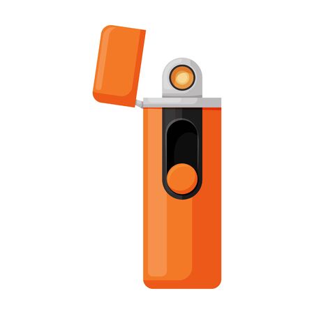 Lighter vector icon.Cartoon vector icon isolated on white background lighter .のイラスト素材