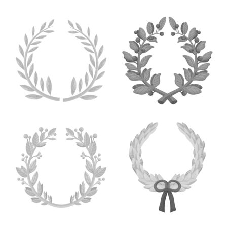 Vector design of premium and ceremony symbol. premium and decoration vector icon for stock.のイラスト素材