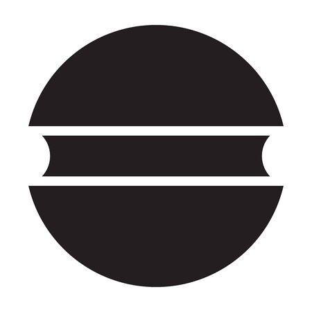 Fastener head vector icon.Black vector icon isolated on white background fastener head.のイラスト素材