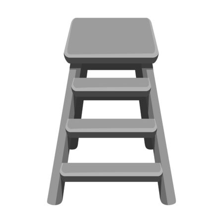 Stepladder vector icon.Cartoon vector icon isolated on white background stepladder .のイラスト素材