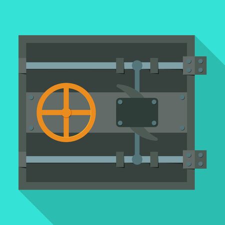 Door of storage vector icon.Flat vector icon isolated on white background door of storage .のイラスト素材