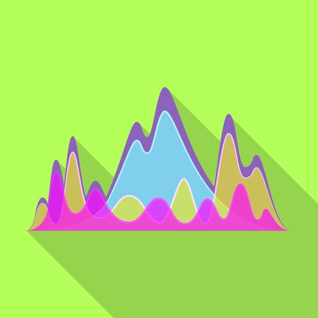 Sound of wave vector icon.Flat vector icon isolated on white background sound of wave .のイラスト素材