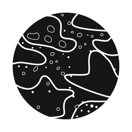 Vector illustration of pluto  sign. Web element of pluto and nebula stock vector illustration.のイラスト素材