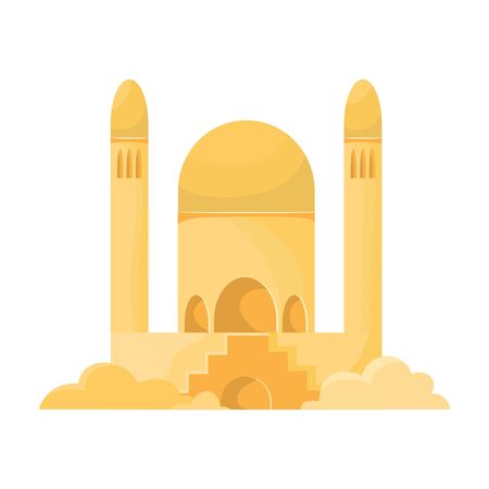 Sand castle vector icon.Cartoon vector icon isolated on white background sand castle .のイラスト素材