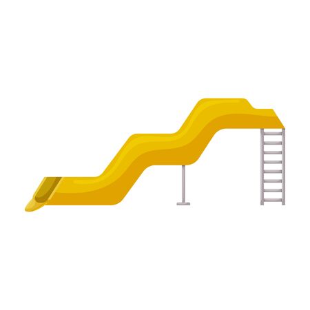 Water slide vector icon.Cartoon vector icon isolated on white background water slide .のイラスト素材
