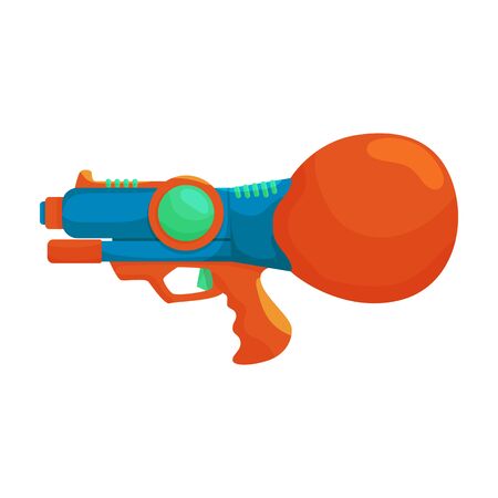 Water gun vector icon.Cartoon vector icon isolated on white background water gun.のイラスト素材
