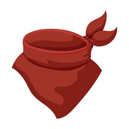 Scarf bandana vector icon.Cartoon vector icon isolated on white background scarf bandana.のイラスト素材