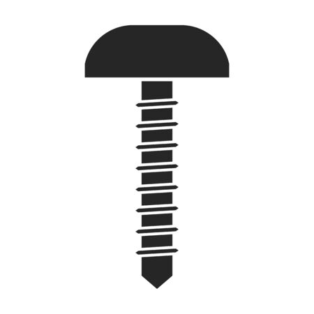 Metal bolt vector icon.のイラスト素材