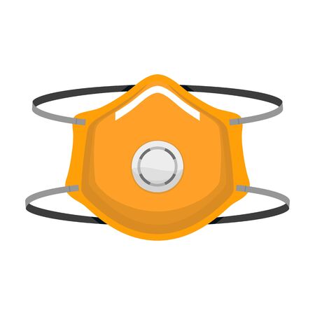 Respirator vector icon.Cartoon vector icon isolated on white background respirator.のイラスト素材