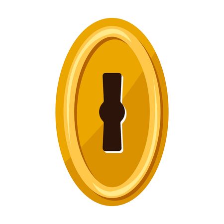 Door lock vector icon.Cartoon vector  isolated on white background door lock.のイラスト素材
