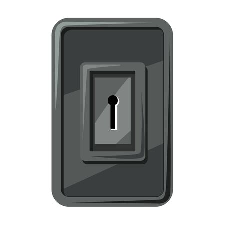 Door lock vector icon.Cartoon vector icon isolated on white background door lock.のイラスト素材
