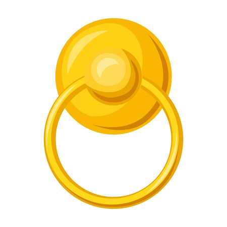Door lock vector icon.Cartoon vector icon isolated on white background door lock.のイラスト素材