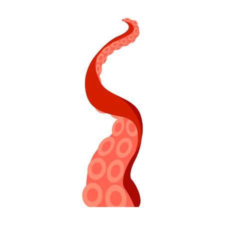 Octopus vector icon.Cartoon vector icon isolated on white background octopus.のイラスト素材