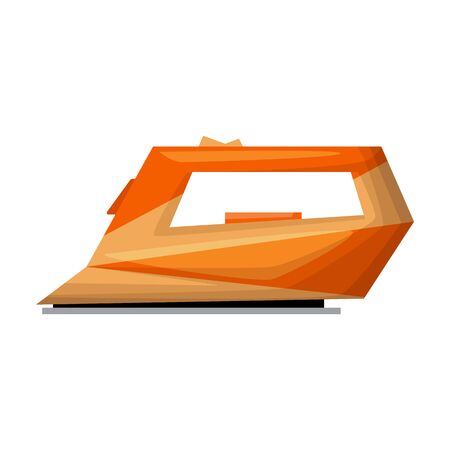 Electric iron vector icon.Cartoon vector icon isolated on white background electric iron.のイラスト素材