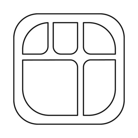 Vector design of container and cardboard icon. Collection of container and food stock vector illustration.のイラスト素材