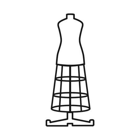 Vector design of dummy and vintage . Graphic of dummy and body vector icon for stock.のイラスト素材