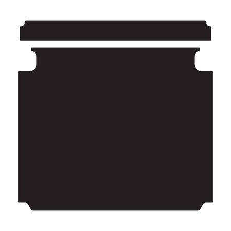 Mustard vector icon.Black vector icon isolated on white background mustard.のイラスト素材