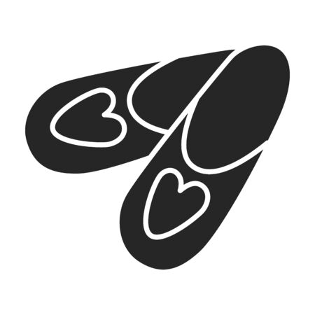 Summer shoe vector icon.Black vector icon isolated on white background summer shoe.のイラスト素材