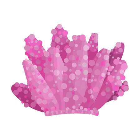 Coral vector icon.Cartoon vector logo isolated on white background coral.のイラスト素材