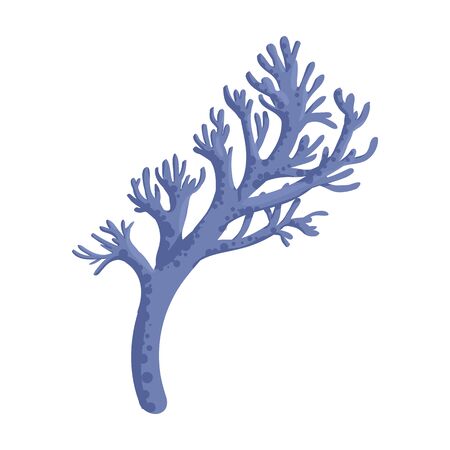 Coral vector icon.Cartoon vector icon isolated on white background coral.のイラスト素材