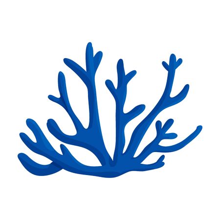Coral vector icon.Cartoon vector icon isolated on white background coral.のイラスト素材