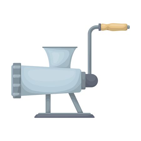 Grinder meat vector icon.Cartoon vector icon isolated on white background grinder meat.のイラスト素材