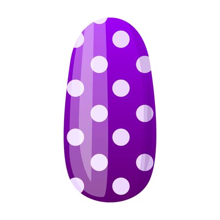 Nail of manicure vector icon.Cartoon vector icon isolated on white background nail of manicure.のイラスト素材