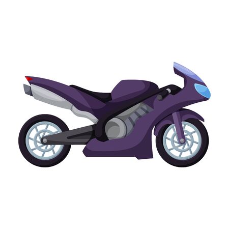 Motorcycle vector icon.Cartoon vector icon isolated on white background motorcycle.のイラスト素材