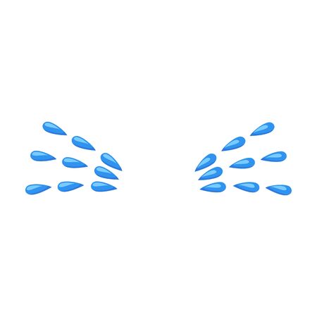 Tears vector icon.Cartoon vector icon isolated on white background tears.のイラスト素材