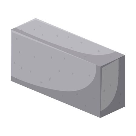 Cinderblock vector icon.Cartoon vector icon isolated on white background cinderblock.のイラスト素材