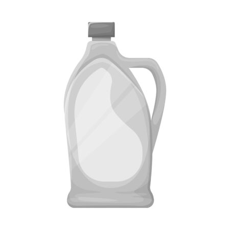 Vector design of bottle and plastic sign. Graphic of bottle and container stock vector illustration.のイラスト素材