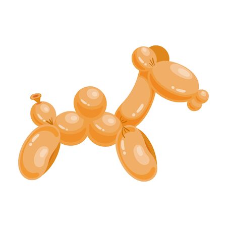 Balloon camel vector icon.Cartoon vector logo isolated on white background balloon camel.のイラスト素材