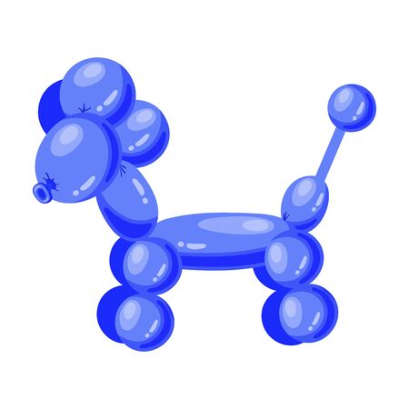 Balloon poodle vector icon.Cartoon vector logo isolated on white background balloon poodle.のイラスト素材