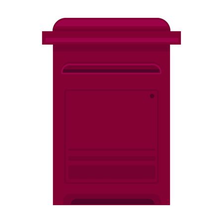 Mailbox vector icon.Cartoon vector logo isolated on white background mailbox.のイラスト素材
