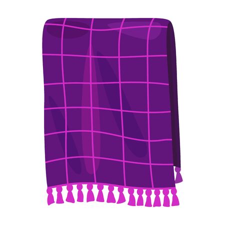 Towel vector icon.Cartoon vector logo isolated on white background towel.のイラスト素材