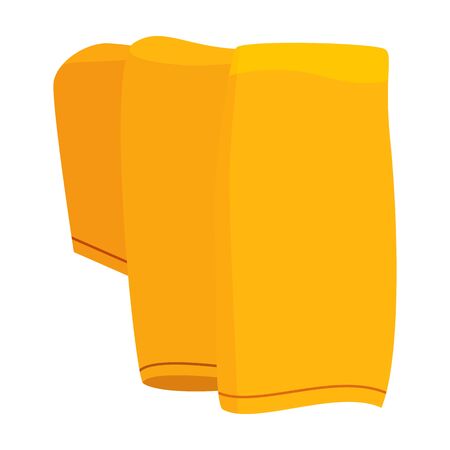 Towel vector icon.Cartoon vector logo isolated on white background towel.のイラスト素材