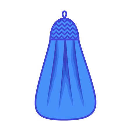 Towel vector icon.Cartoon vector logo isolated on white background towel.のイラスト素材