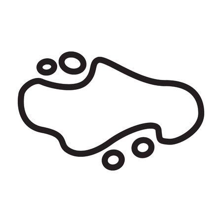 Chocolate vector icon.Outline vector icon isolated on white background chocolate.のイラスト素材