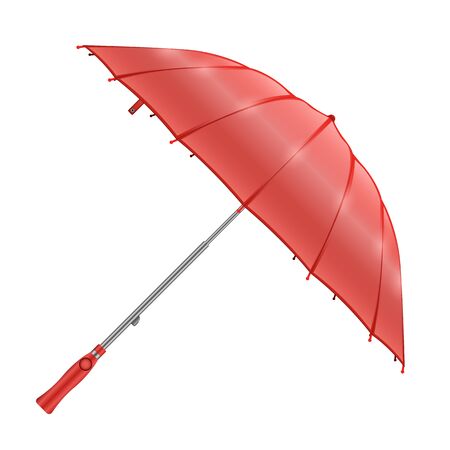 Umbrella vector icon.Realistic vector icon isolated on white background umbrella.のイラスト素材