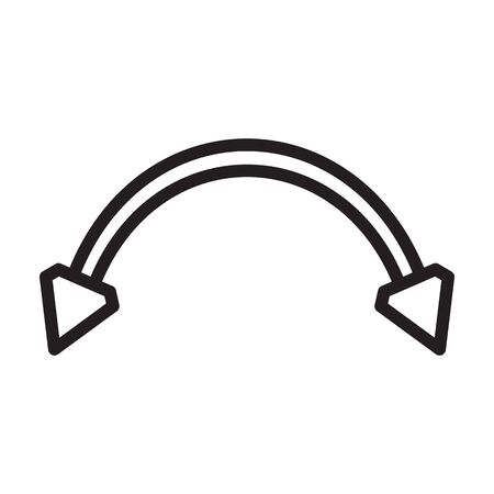 Jewel for pierced vector icon.Outline vector isolated on white background jewel for pierced .のイラスト素材