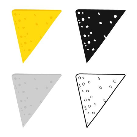 Vector illustration of cheese and slice . Web element of cheese and milk stock vector illustration.のイラスト素材