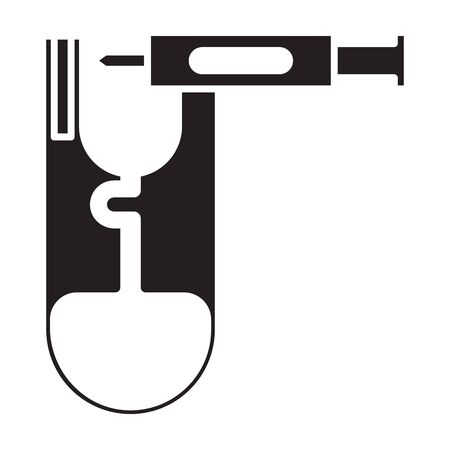 Piercing of gun vector icon.Black vector icon isolated on white background piercing of gun.のイラスト素材