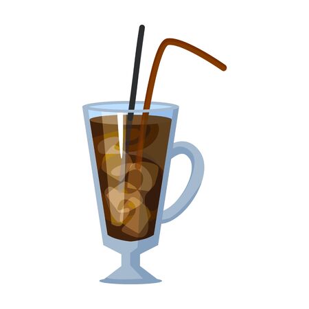 Summer cocktail vector icon.Cartoon vector icon isolated on white background summer cocktail.のイラスト素材