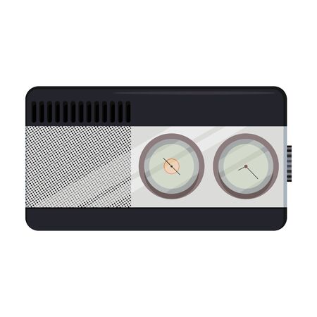 Radio vector icon.Cartoon vector icon isolated on white background radio.のイラスト素材